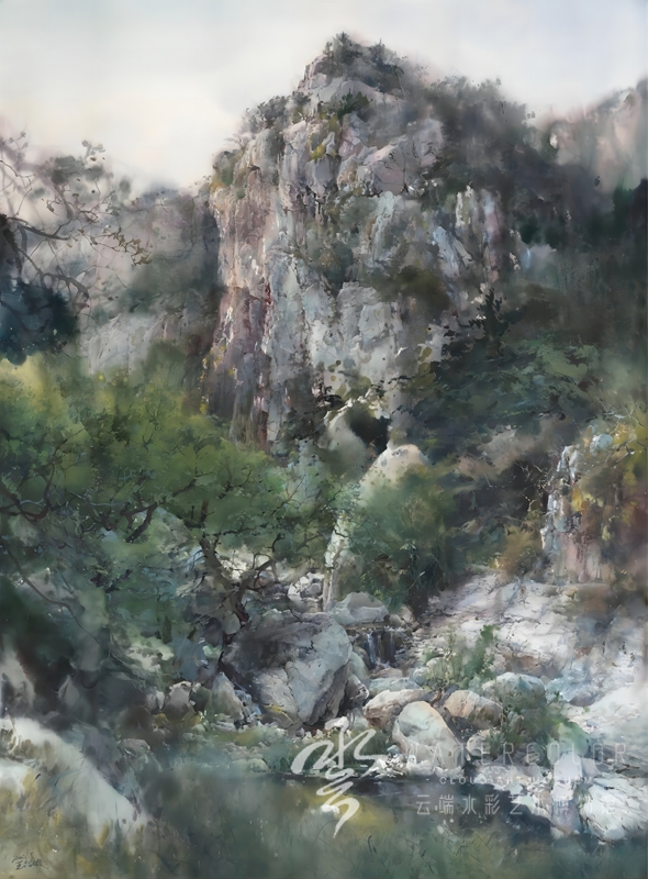 王绍波 《峰壑拥翠》 205*150cm 2021年